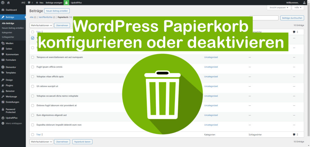 WordPress-Papierkorb-konfigurieren-oder-deaktivieren