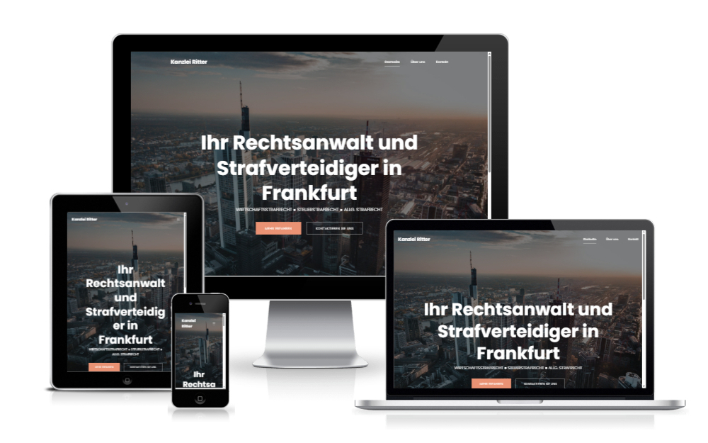 Professionelles Webdesign für Rechtsanwälte & Kanzleien, Notare und Steuerberater